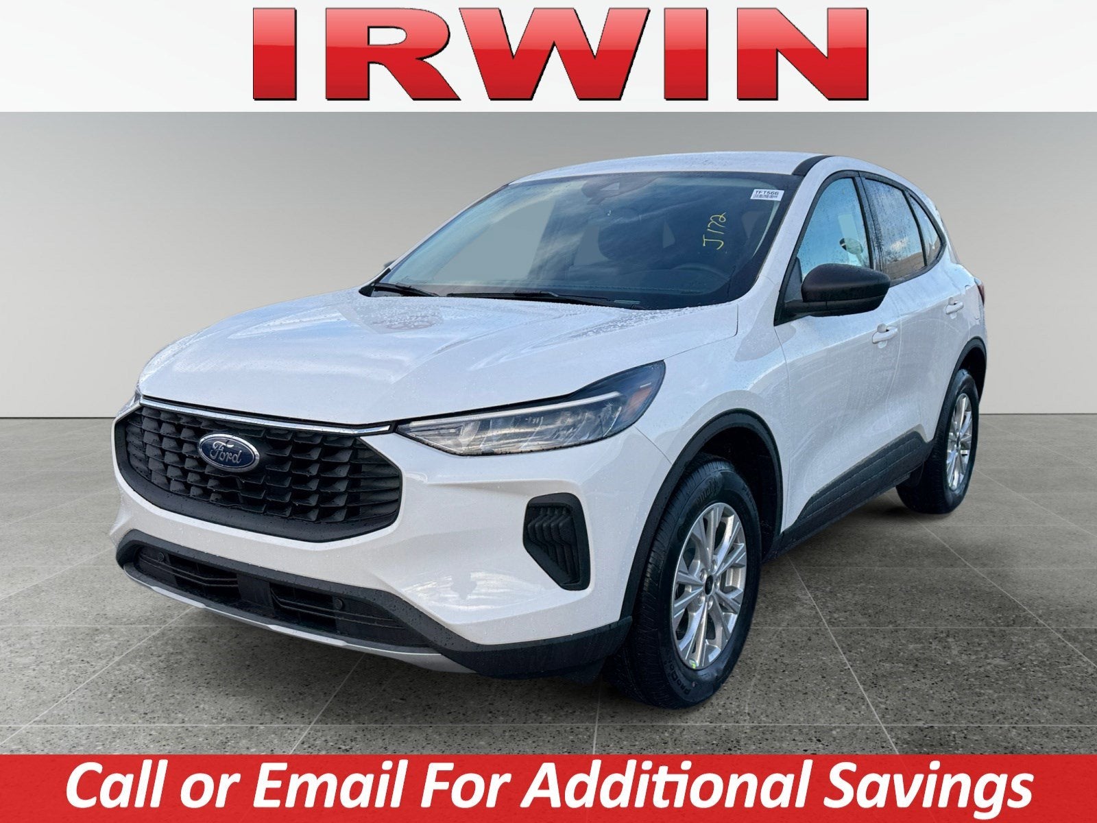 2026 Ford Escape Active in White — front three-quarter view