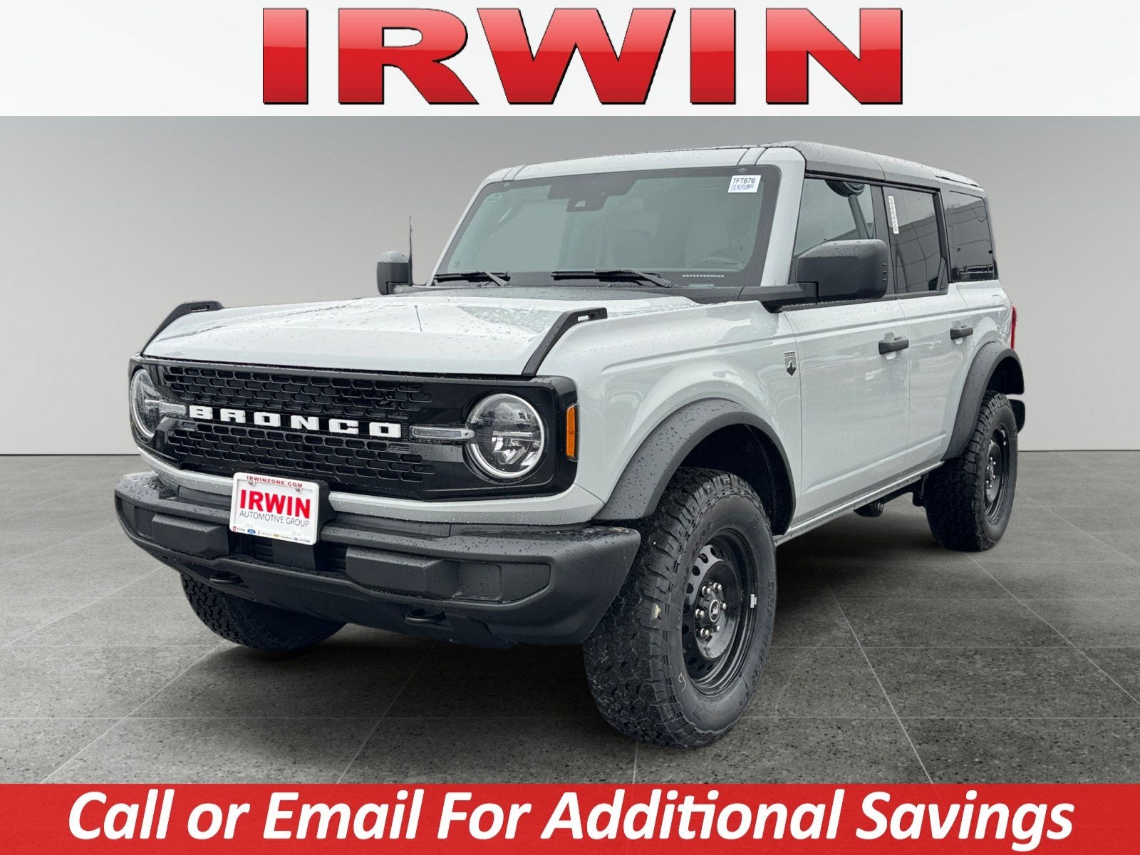 2026 Ford Bronco Big Bend in Gray — front three-quarter view