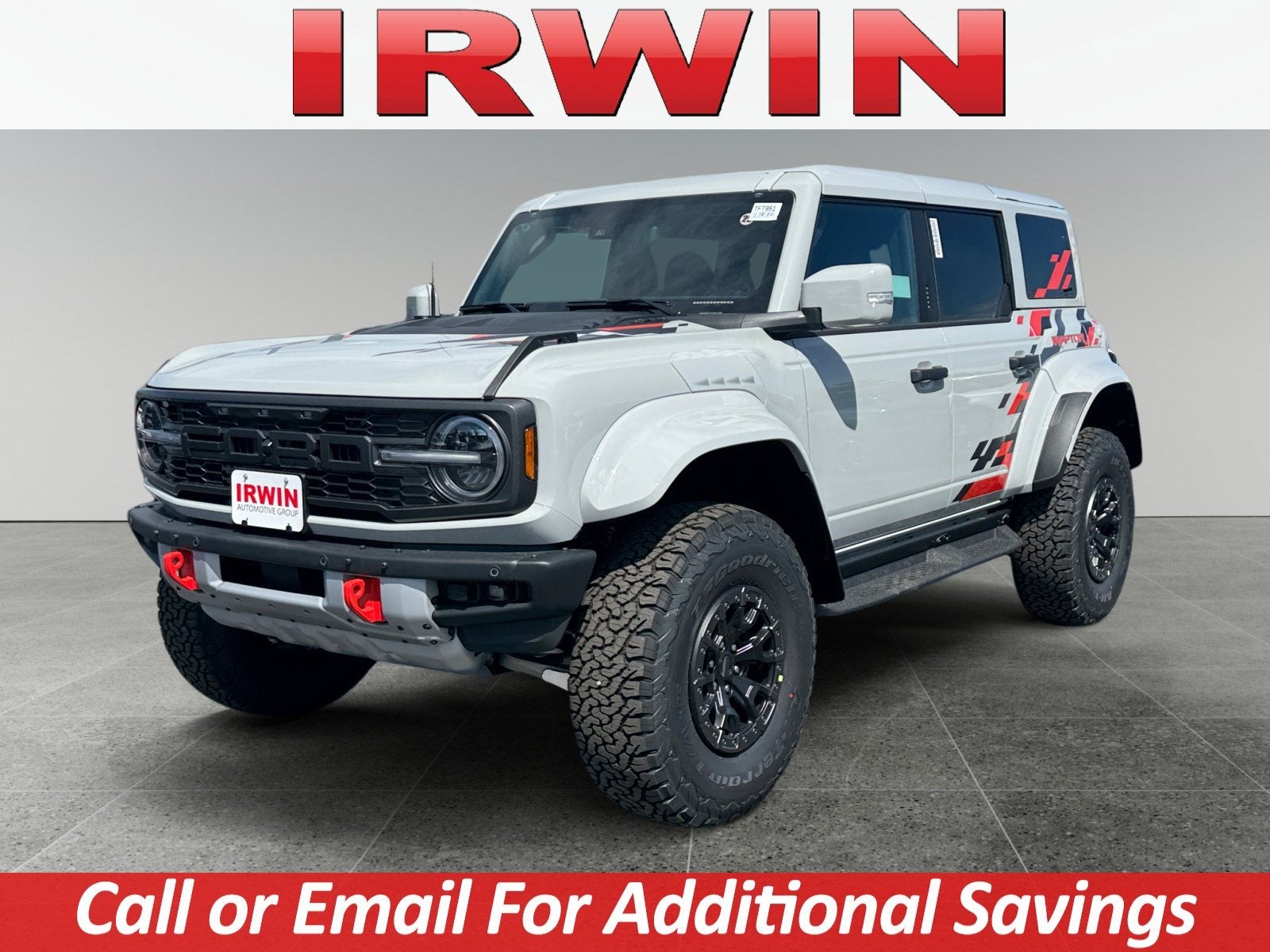 2026 Ford Bronco Raptor in Gray — front three-quarter view