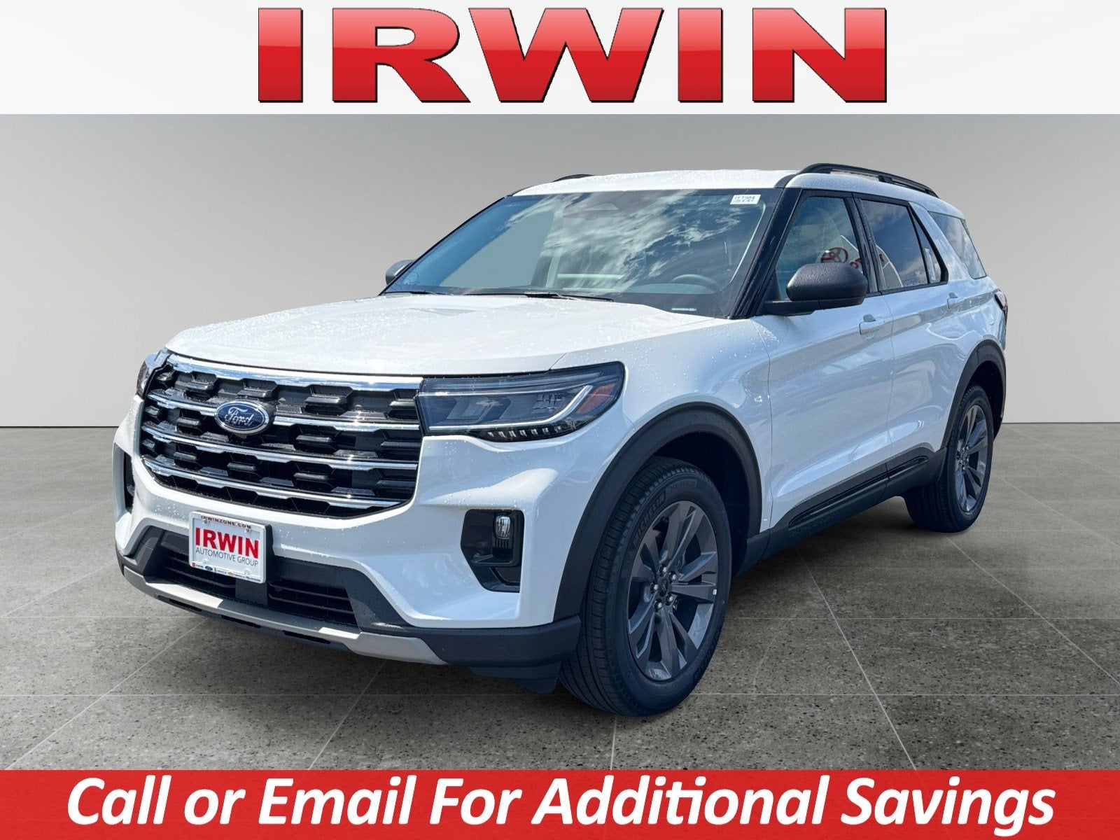 2026 Ford Explorer Active with 200A Pkg in White — front three-quarter view