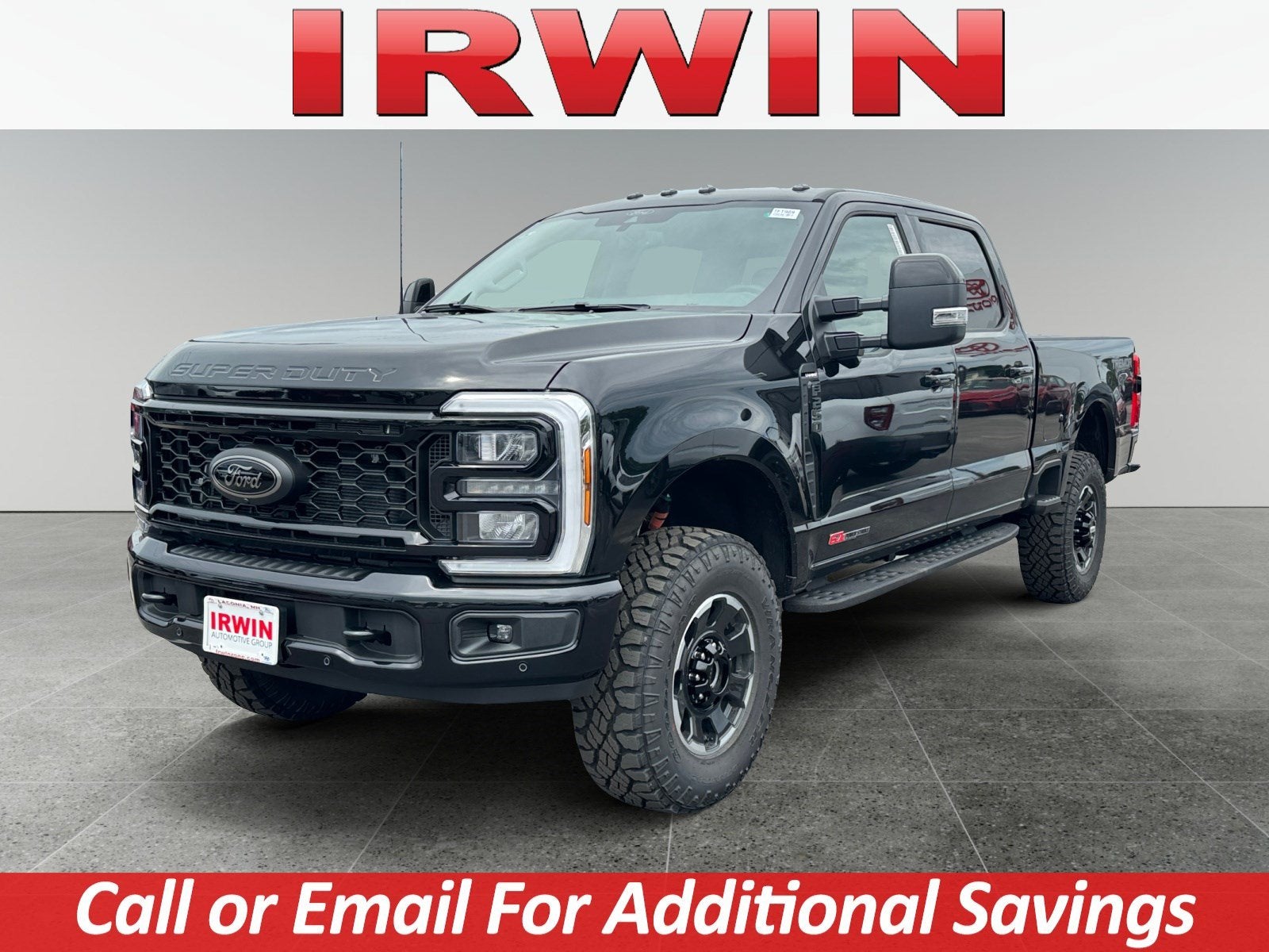 2026 Ford Super Duty F-250 SRW LARIAT in Black — front three-quarter view