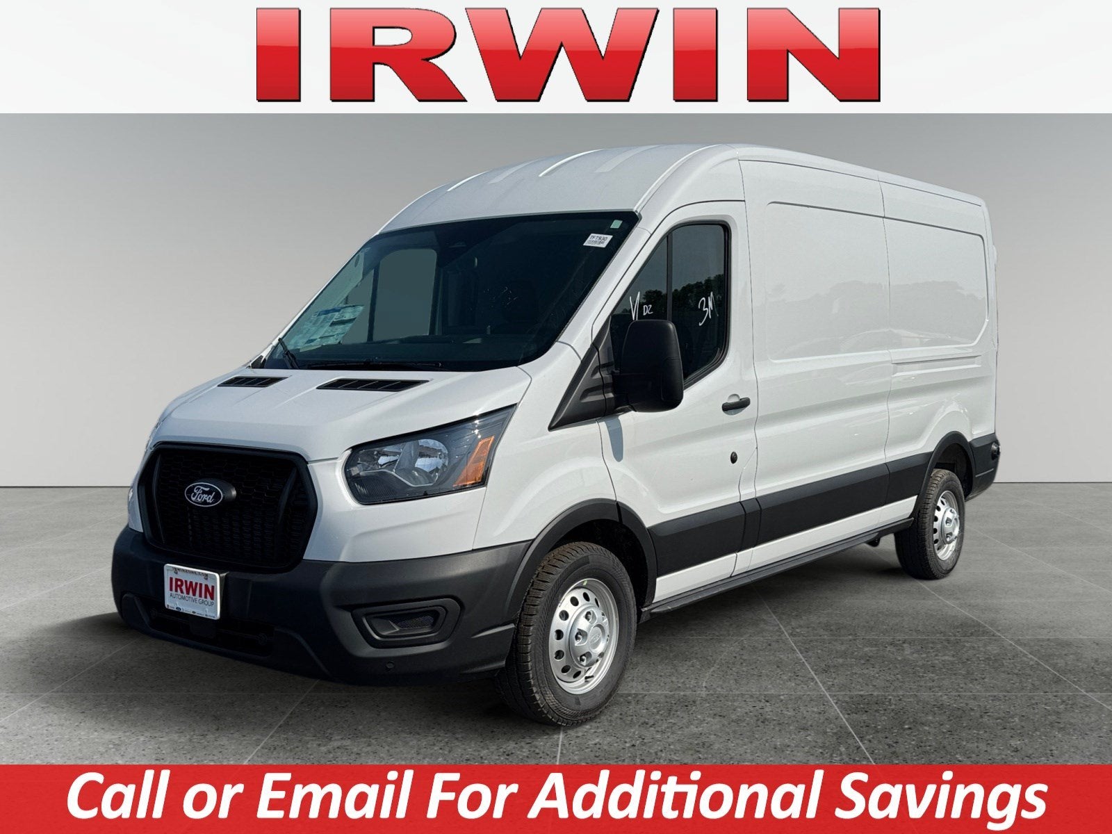 2026 Ford Transit Cargo Van Cargo Van in White — front three-quarter view