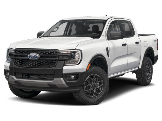 2026 Ford Ranger XLT in White — front three-quarter view