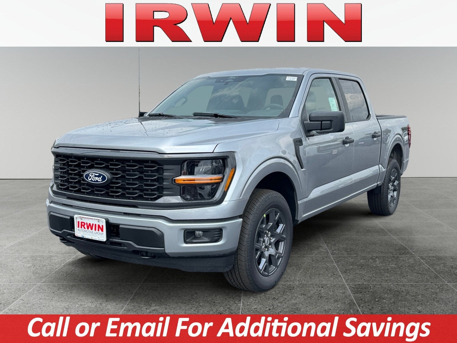 2026 Ford F-150 STX in Silver — front three-quarter view
