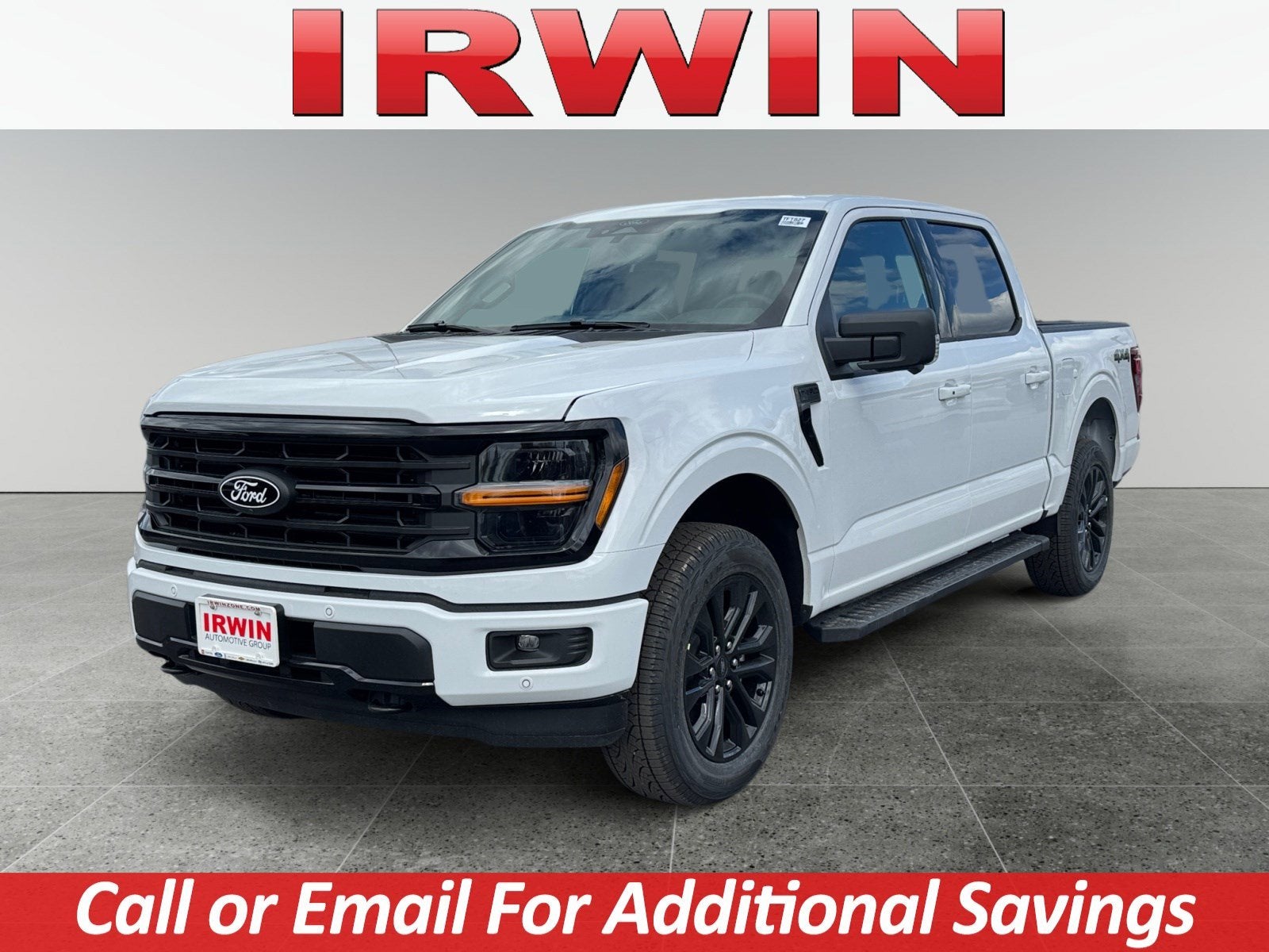2026 Ford F-150 XLT in White — front three-quarter view