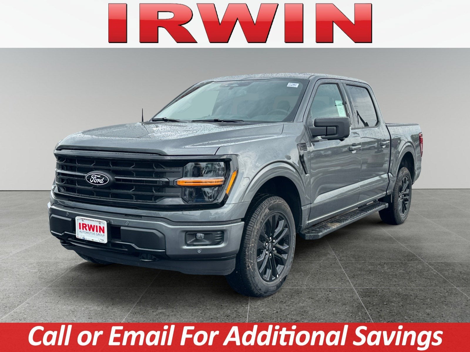 2026 Ford F-150 XLT in Gray — front three-quarter view