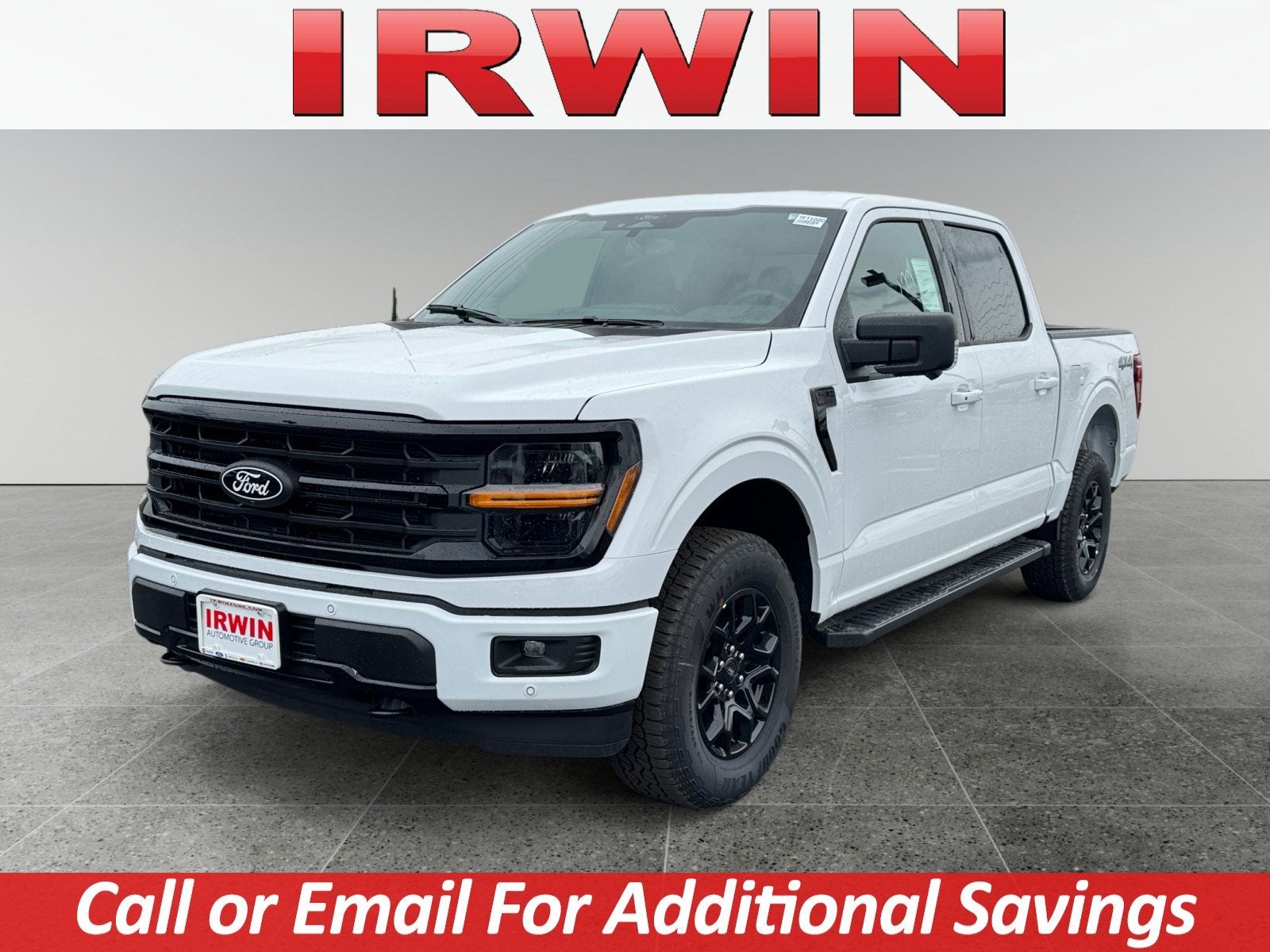 2026 Ford F-150 XLT in White — front three-quarter view