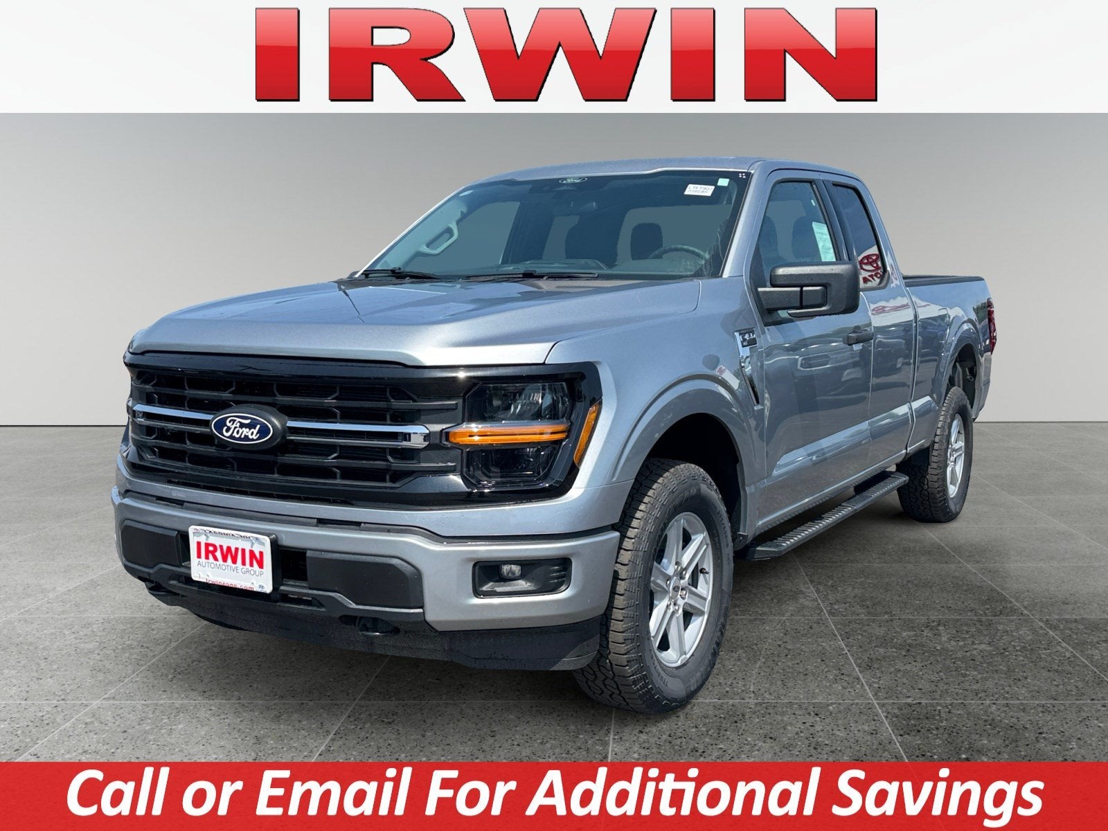 2026 Ford F-150 XLT in Silver — front three-quarter view