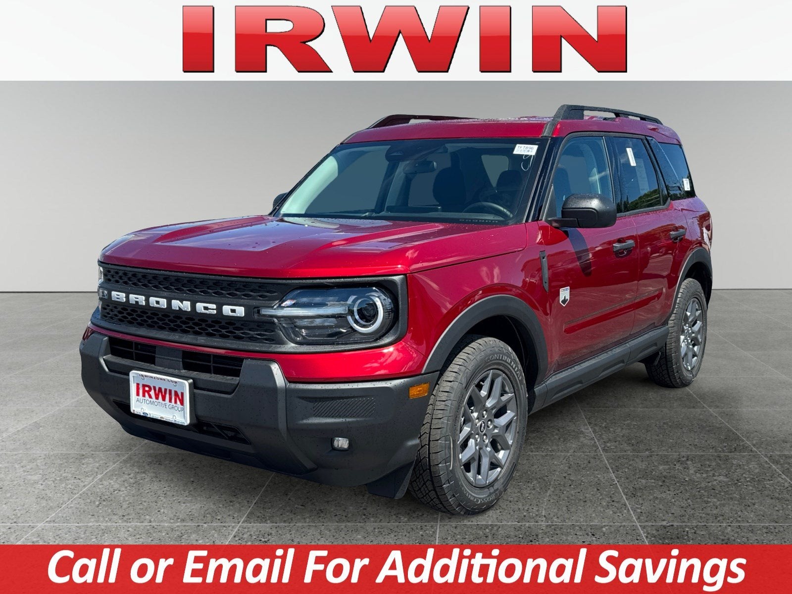 2026 Ford Bronco Sport Big Bend in Red — front three-quarter view