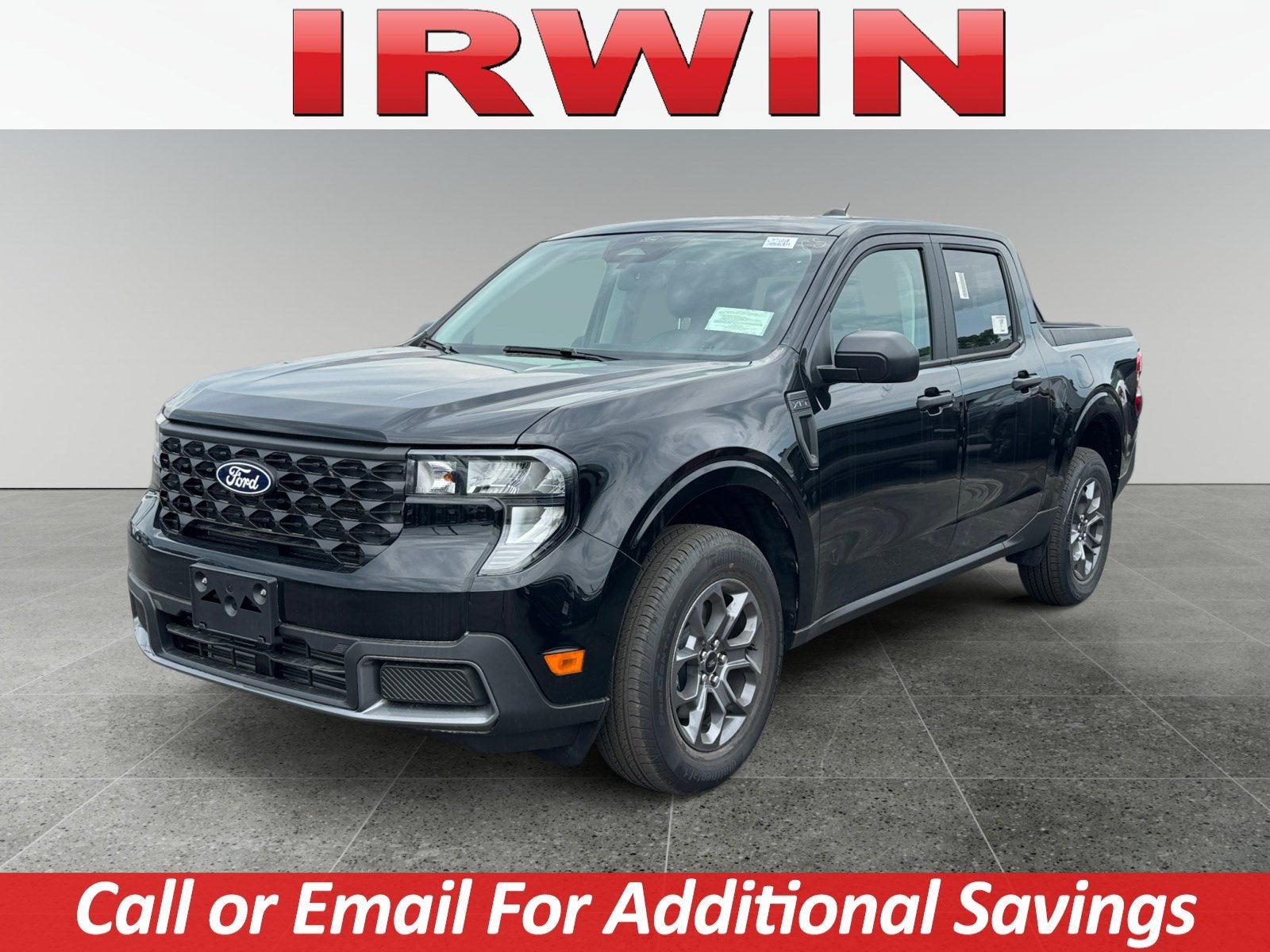 2026 Ford Maverick XLT in Black — front three-quarter view