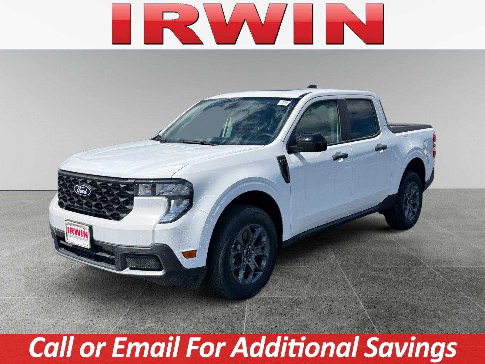 2026 Ford Maverick XLT in White — front three-quarter view