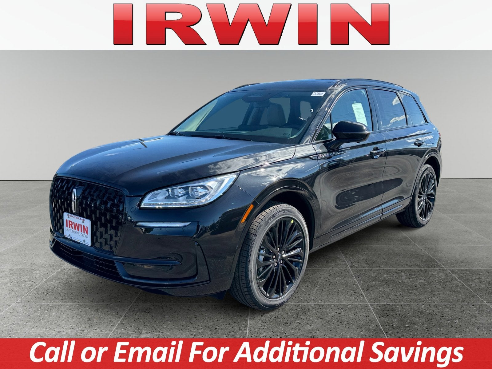 2026 Lincoln Corsair Reserve in Black — front three-quarter view